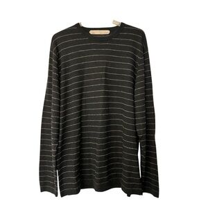 Billy Reid Cashmere Sweater XXL Men’s striped black pullover